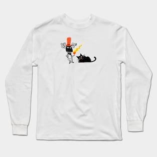 Mr. Heart and cat Long Sleeve T-Shirt